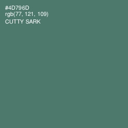 #4D796D - Cutty Sark Color Image